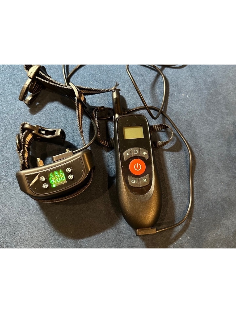 Remote-Control Dog Training Collar with Adjustable Strap and LCD Display